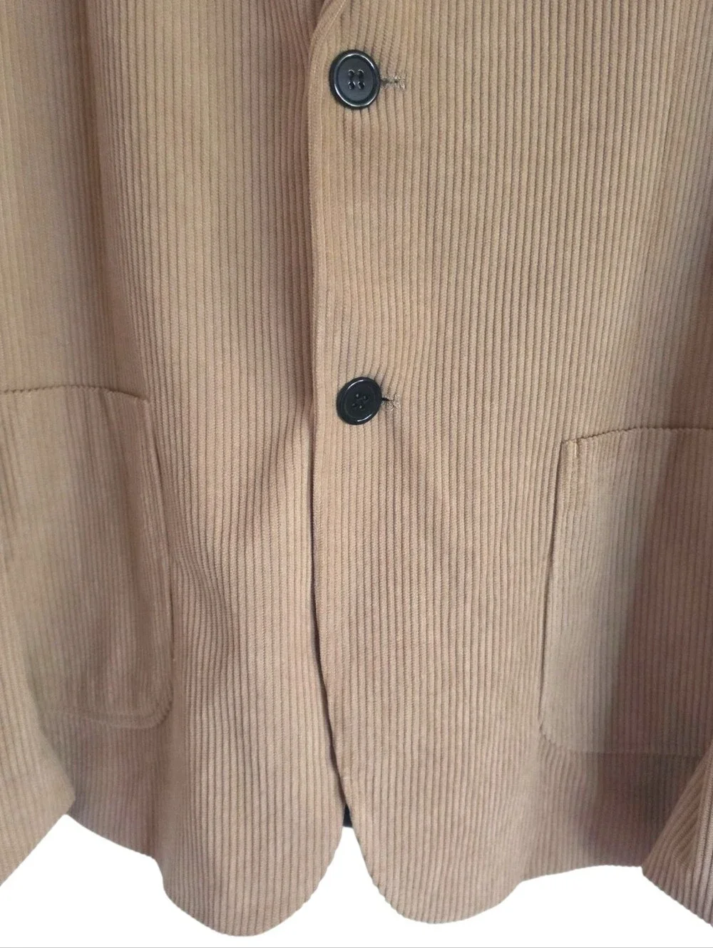 Barry Wang Vintage Corduroy Blazer Jacket Business Casual Sport Coat Professor